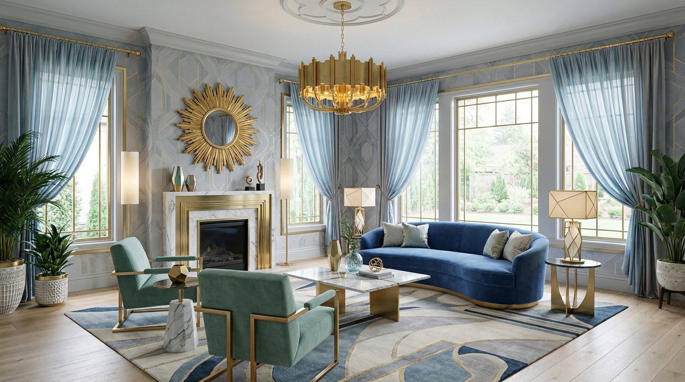 Art Deco living-room